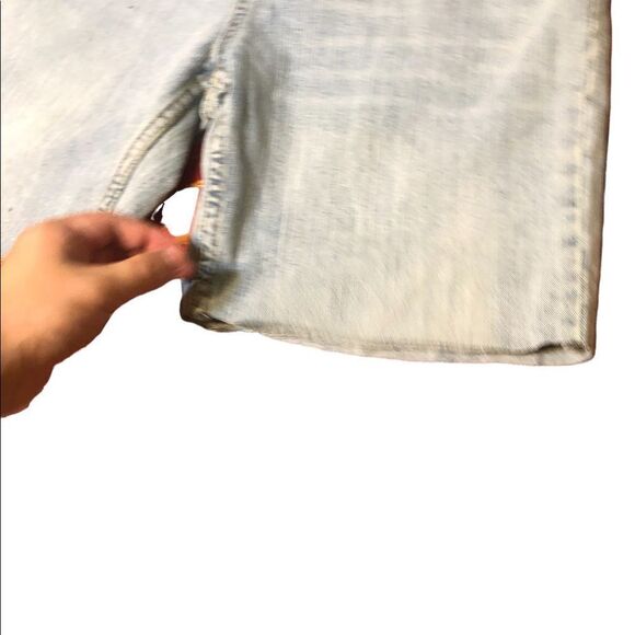 Reflex Embroidered Jean Shorts Size 34 - Picture 7 of 8